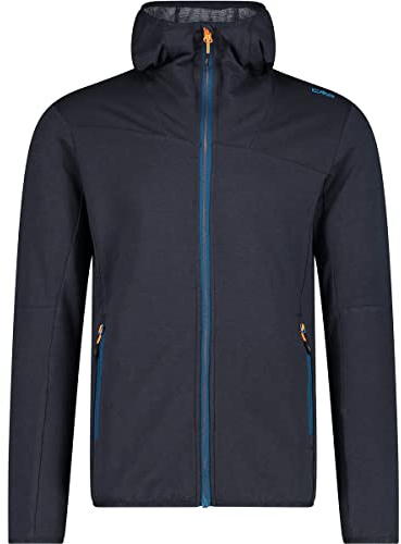 CMP Herren Hybrid Hoodie Jacke, Antracite-Reef, 52