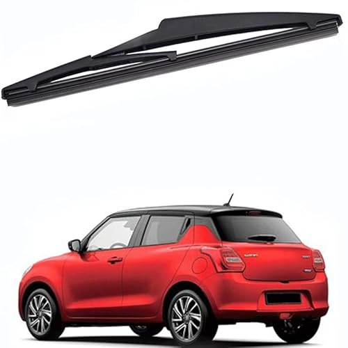 Spazzola Tergicristallo Posteriore, per Suzuki Swift V (AZ) 2017-2023 Braccio Spazzolante Tergi Gomma Idrorepellente Nera