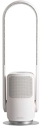 THINIA HOME - Ventilador Wifi Torre Vital Silence, 26W, 9 Velocidades, Programable, 4 Modos Ventilación, Bluetooth, Ultrasilencioso, 56dB, Estancias 25m², Ø25.5x82 cm (diámetro x altura), Blanco