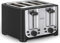 Bella 4 Slice toaster, Black with Stainless Steel