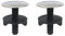 2 Pezzi Coperchio di Buca per Lavandino da Cucina in Acciaio Inossidabile, Copertura del Foro del Rubinetto, Piastra di Copertura per Rubinetto da Cucina, Tappo Metallico di Blocco