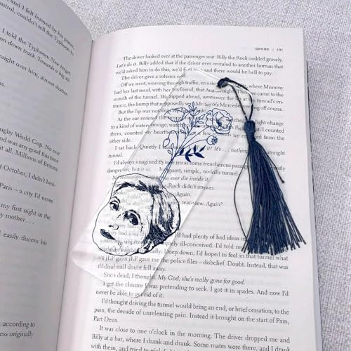Personalisierte Lesezeichen mit Foto und Geburtsblume Lesezeichen Acrylglas Bookmark Geschenk für Lehrer, Leser, Mädchen, Mutter, Großmutter, Geschenk Einschulung (Stil A)