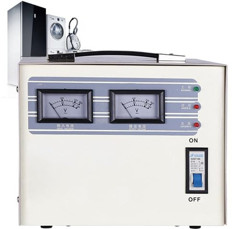 ExoticaBlend Stabilizzatore di Tensione Voltage Stabilizer 220V Regolatore Alimentazione CA Monofase Automatico Adatto per Elettrodomestici Instabili,2KVA