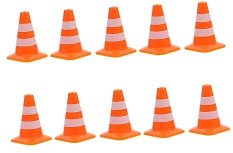 MOLUCKFU 10stücke Teiliges Verkehrsschilder Und Straßensperren Spielzeug Für Mädchen Lernspielzeug Verkehrswissen Und Symbolerkennung Für Und Rollenspiele