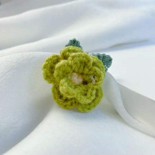 QIUMING 5 Stück aus Wolle gewebte Rosen für DIY-Hochzeitskleid, Hut, Kleidung, Outfit, Mantel, Nähzubehör, Kopfbedeckung, Dekor, Ansteckblume, Blumenapplikation für Schuhe