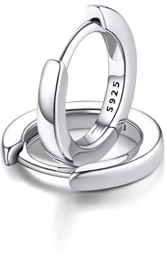 FaithHeart 925 Silber Ohrstecker für Damen Mädchen Kleine Knorpel Ohrringe Huggies Creolen Helix Piercings Silberohrringe 6mm bis 12mm auswählbar Ohrschmuck