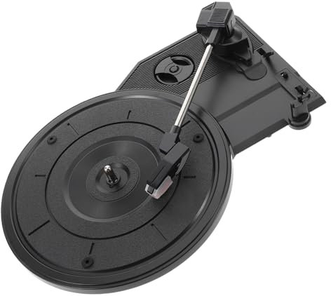 Toyvian Remplacement Aiguille Platine Vinyle Mouvement Haut-parleurs Stéréo Intégrés Design Rétro Élégant
