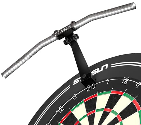 STASUN Tableau de Date LED Pliable TOR120 - Système d'éclairage pour l'ensemble de la Planche - Accessoire Professionnel avec Angle et luminosité réglables - Pas d'éblouissement latéral