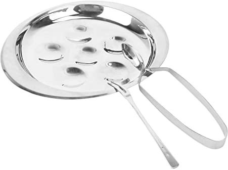 Mikinona Utensili Per Lumache in Acciaio Per Forchetta Clip Stoviglie e Ristorante Impilabile Per Lumache Sushi Uova e Altri