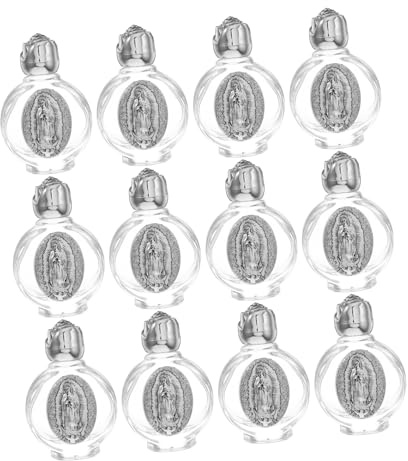 UKCOCO 12pièces Conteneurs Eau Bénite Verre De Bouteilles Vides pour Cérémonies Religieuses Baptêmes Décorations