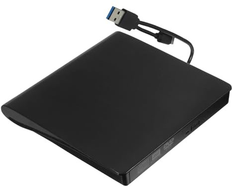 DIYEAH Unità Cd Dvd Esterna Lettore Cd Dvd Esterno Per Unità Ottica Esterna Compatibile Dispositivi Riproduzione Stabile Trasmissione Rapida