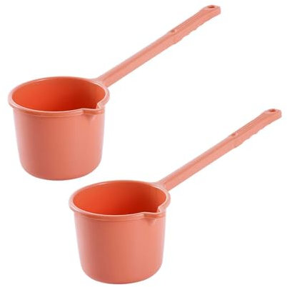 Grande louche à eau avec long manche, 2 pchillas bain d'eau Fouet Dipadora Subo d'eau pour la cuisine, le bain, le lavage des cheveux