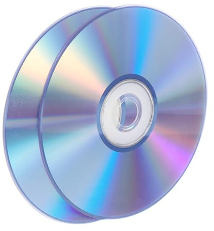 BESTonZON 2piezas CD-r Discs Compatibles CD DVD Medios Grabables para Música y Grabaciones Telefónicas Discos De Alta Capacidad para Uso Profesional y Hogar