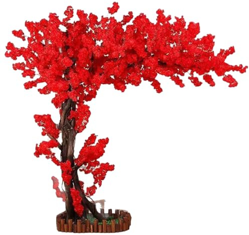 Générique Rouge,200 * 200cm, Simulation Cerisier en Fleurs Faux Pêcher Usine Faire Un Vœu Salon Intérieur Et Extérieur Centre Commercial Mariage Décorer Hôtel Scène Décoration