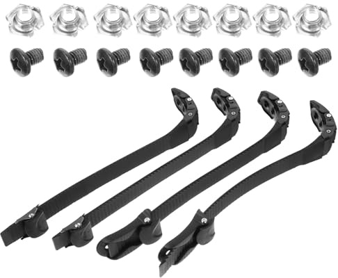 Mikikit Adjustable Roller Skate Strap with Stable Fix Design, Pvc Material and Screws Included, Sturdy Roller Skating Shoes Strap for Secure Inline Skate Accessories and Outdoor Sports