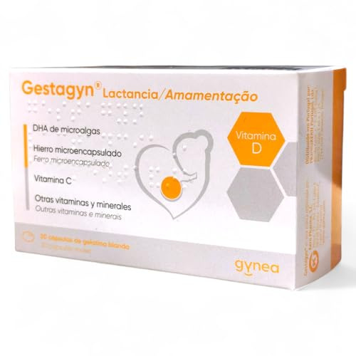 Gynea Gestagyn Lactancia 30 Cápsulas (Nuevo Envase) - Complemento Alimenticio Específico para Ayudar a Cubrir las Necesidades Nutricionales de la Mamá y el Bebé durante la Lactancia
