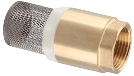 MasYosh Clapet Anti-retour en Laiton, Clapet Anti-retour à Filetage G1 avec Filtre pour Eau, Pétrole, Gaz, Longueur 90 Mm, Bonne Performance d'étanchéité