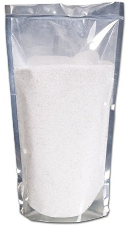 DekoMich Sabbia Colorata, granulosità – Sabbia strame Decorazione, 0,5 mm, 1 kg in Sacchetto, Bianco