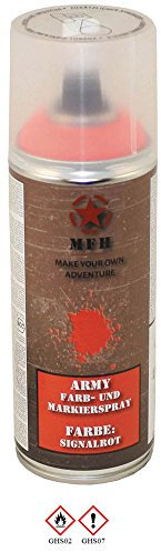 MFH Farbspray Lackspray Army, matt, 400 ml (Signalrot)