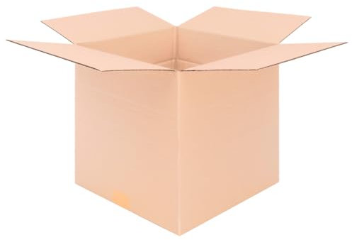 verpacking Faltkartons 300 x 300 x 300 mm Braun (Außenmaß 305 x 305 x 310 mm) variable Höhe bei 220/160 mm KK 40 1-wellig Versandkarton mittelgroß DHL Paket DPD M GLS M H Paket M Karton (25 Stück)