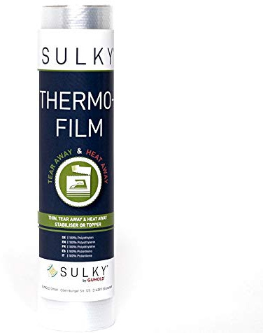 Sulky Thermofilm hitzelösliche Folie transparent (transparent, 25 cm x 10 m)
