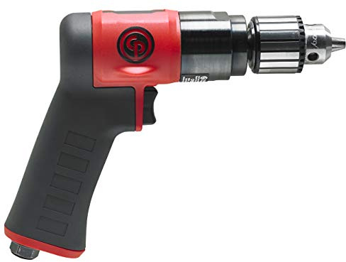 Chicago Pneumatic CP9285C - Perceuse pneumatique, 3/8 (10 mm), mandrin à clé, poignée pistolet, 0,62 HP/460 W, couple de décrochage 1,2 m lbf/5,5 NM, 3000 tr/min, perceuse à main, outils électriques