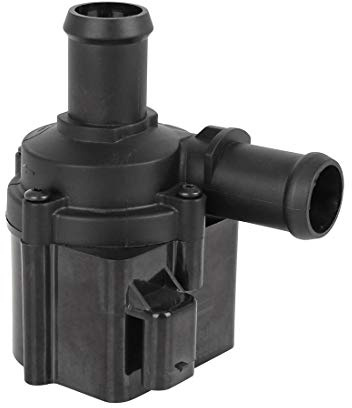 X AUTOHAUX Bomba De Agua Auxiliar Refrigerante para Audi A3 04-12 1pc | OE 5Q0965561B, Color Negro Y Blanco, Material Plástico Y Metal, Tamaño 8.5x6x9.2cm, Para Audi A4/A5/A6, Para VW Golf 13
