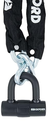 Oxford HD MAX Chain Lock 12mm x 2m. Motorcycle Sold Secure Gold Rated Security Lock.