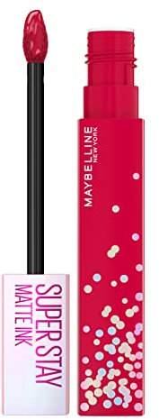 MAYBELLINE New York Super Stay Matte Ink Liquid Lipstick, Transfer-Proof, Long-Lasting, Limited-Edition Birthday-Cake-Scented Shades, Life of the Party, 0.17 Fl Oz