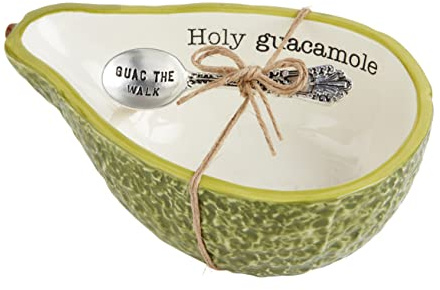 Mud Pie Fiesta Dip Bowl Set, Avocado, 5 X 6 | Spoon 3 1/2