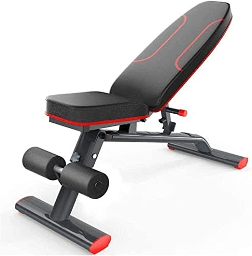 Hantelbank, Trainingsbank, Hantelbank, Hantelbank, verstellbar, Utility-Sit-Up-Bank, Krafttraining, Gymnastikbank, faltbar, flaches/Neigungs-/Gefälle-Bankdrücken für Heim-Fitnessstudio