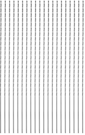 QUARKZMAN 20 Stk Extra Lange Spiralbohrer 0.8mm HSS Bohrspitze mit Schnellstahl Gerade Schaft Bohrkronen 100mm Länge für Metall Holzwork Plastik Alulegierung