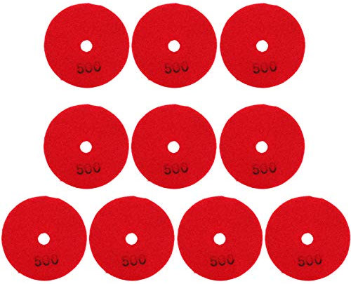 Kuuleyn Disco De Lijado, Papel De Lija, Almohadillas para Lijadora, 10 Uds. Discos De Lijado De 3 Pulgadas Almohadillas Pulidoras De Diamante para Piedras De Hormigón De Mármol Malla 500
