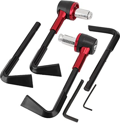 7/8 Zoll 22 Mm Motorrad-Hebelschützer, Universeller CNC-Motorrad-Handgriffschutz, Bremshebel, Schutz Für Motorräder, Motorroller, Elektroautos(Rot)