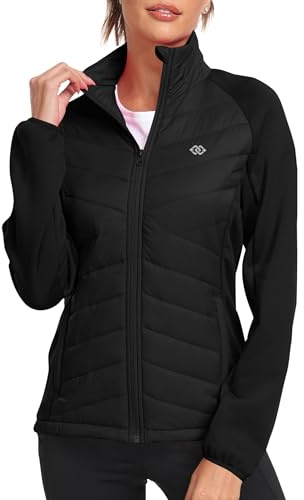 MoFiz Giacca Donna Invernale Giubbino Leggero Giacca Pile Termica Piumino Corto Giacca Sportiva con Zip