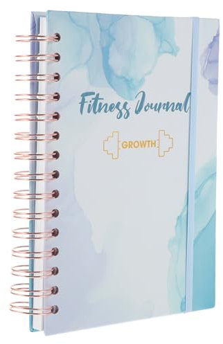 NUOBESTY Fitnessplan Buch Notizbuch Tagebuch zum Frühlingsbuchplaner Notizblöcke Agenda Notizblock Trainingstagebuch für Männer Sport Spule Buch Agenda-Buch Buchen a5