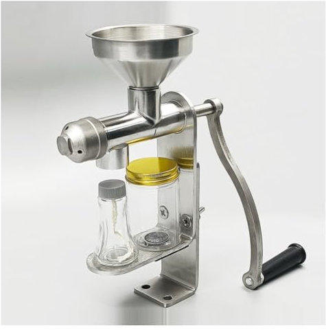 Opaeroo Ölpresse Maschine Haushalt Kleine Edelstahl Manuelle Handkurbel Heiß Kalt Ölpresse Maker für Erdnuss Sesam Rapsöl Prinzip