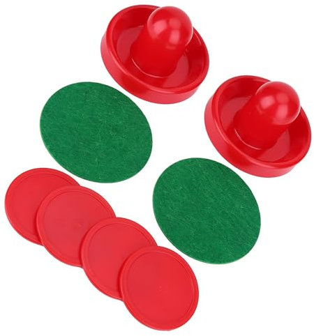 Pucks aus Kunststoff, Leicht, für Torhüter, Eishockey-Schieber, Pucks-Set, Ersatz für Tischspiele, Kunststoff-Schieber: Rot (M 76 mm/2,99 Zoll)