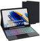 VANKEYPAD Custodia Tastiera per Samsung Galaxy Tab A8 10.5'', Bluetooth, AZERTY, Retroilluminata 3 Zone 7 Colori, Touchpad