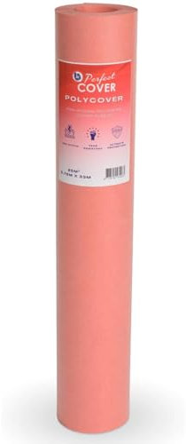 Perfect Cover Polycover (0,75x100m / 75m² / 140gsm) – Telo Protettivo per Pavimenti, Rullo per Pittura e Ristrutturazione, Rivestimento Antiscivolo Impermeabile per Casa