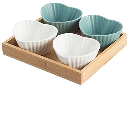 DDKYHU Dip-Schüsseln Kreative Dip-Schüssel Keramik Snack Trockenobstteller Porzellan Servierplatte Saucenschale Haushaltsdessert