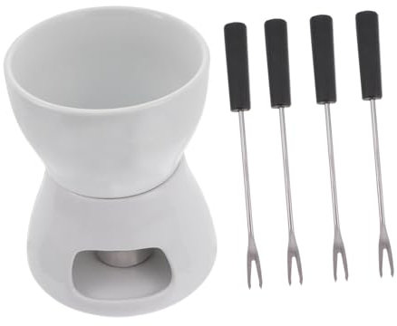 Cabilock Olla Calentadora De Cerámica para Fondue Duradera y Práctica para Queso Velas Tapas Etc