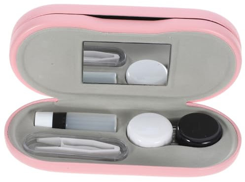 Beavorty Estuche para Gafas y Delicado Estuche para Lentes De Contacto para Uso Doméstico y Portátil para Viajar y Almacenamiento