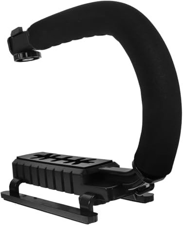 Stabilisateur de Caméra Portable U pour Reflex, Alliage D'aluminium Noir
