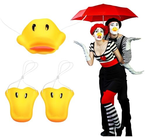QIUMING Nariz de pato, pico de pato, nariz de pato, máscaras nasales, pico de pato, disfraz para adultos, para Carnaval, Halloween, Cosplay varias fiestas (nariz de pato)