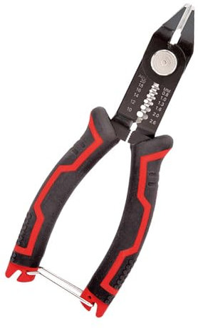 Compact 6.5Inch Wire Stripping and Cutter Cable Crimping Pliers for Efficient Electrical Installation and Maintenance
