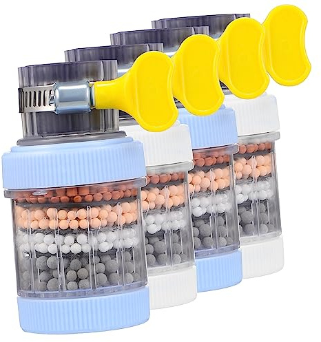 POPETPOP 4piezas Filtro De Grifo Para Cocina y Baño Descalcificador De Agua Purificador De Agua Antisalpicaduras