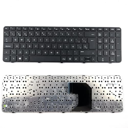 COMOLADO Teclado de repuesto para portátil HP Pavilion G7-2000 G7Z-2000 G7-2100 G7-2100 G7-2200 G7-2300 G7z-2100 con marco (diseño español)