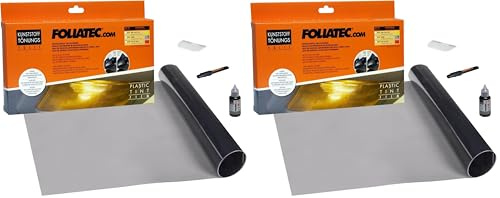 FOLIATEC Kunststoff Tönungsfolie Folie für Auto Innenraum, Smoke, 30 x 100 cm (Packung mit 2)