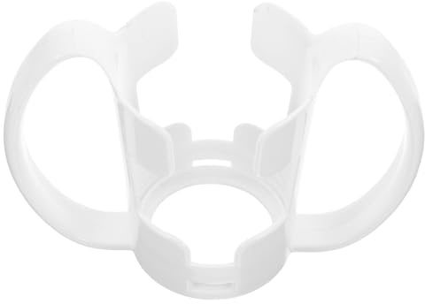 NULYLU Support Tasse Incliné Poignée Incassable Multifonctionnel en Plastique Blanc pour Personnes Âgées Mobilité Réduite, pour Dîner Restaurant